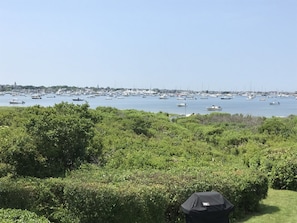 View from the yard across Nantucket Harbor.