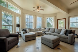 Enjoy direct ocean views from the living room with new furniture