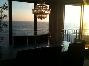 dining room at sunset