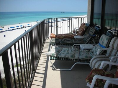 View From the Living Room Balcony over the Beach