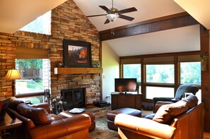 Great room fireplace