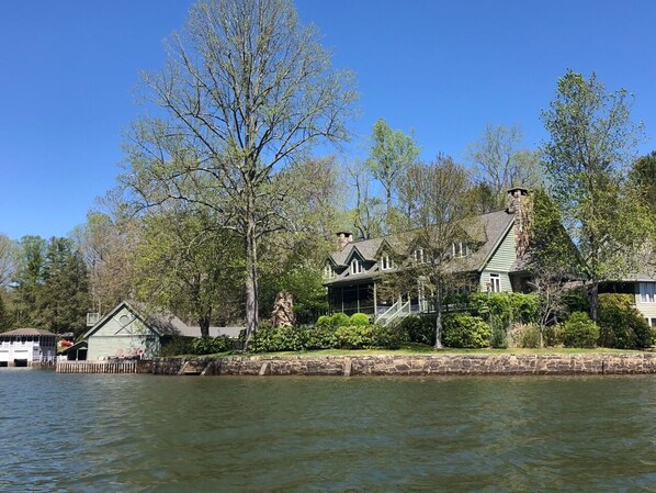 View of house from the lake