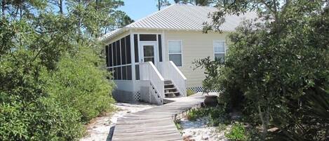 Cottage with screened in porch