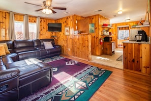 Knotty pine cabin