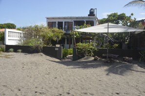 house from the beach