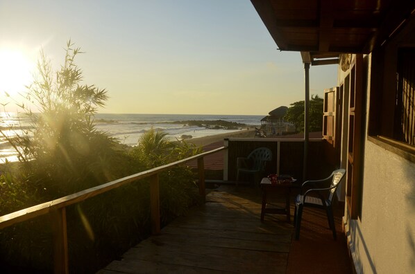 balcony upstairs to see beautiful sunsets!