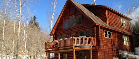 .Sugarloaf newly built log cabin