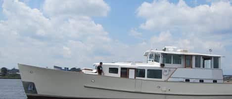 The Yacht BRASIL moored in Downtown Providence