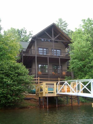 View of back of house from Lake Santeetlah