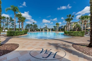 Resort's lagoon style pool