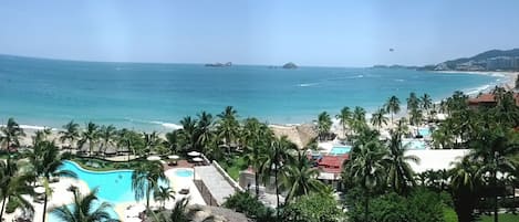 Panoramic shot taken from our balcony