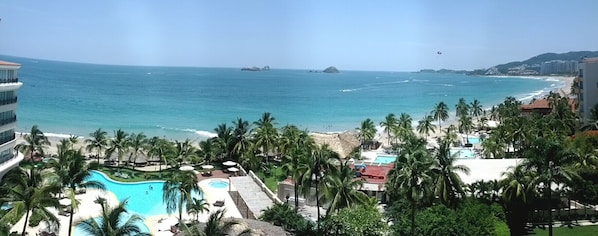 Panoramic shot taken from our balcony