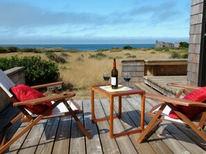 On the south deck of Casa Pacis