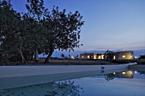 Night view from the pool