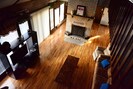 aerial view of living room