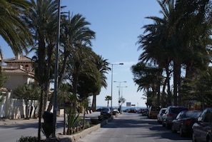 Street to La Zenia Beach