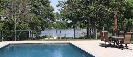 Pool, overlooking Menantic Creek.