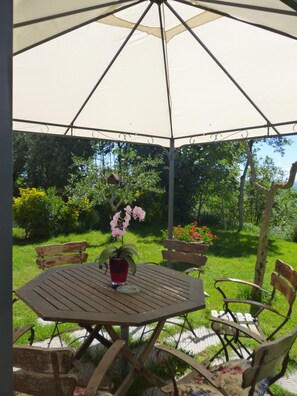 Our gazebo in the Spring garden