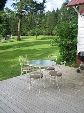 Breakfast on the deck...lovely!