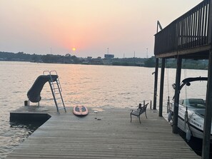 Slide makes for hours of lake fun
