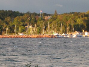 The Egg Harbor marina is less than a mile from the house.