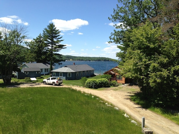 View from the camp porch over the neighbor's cottages.