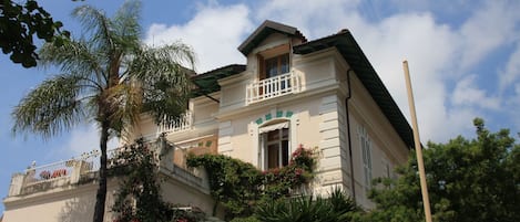 The apartment is in this beautiful Belle Epoque villa.
