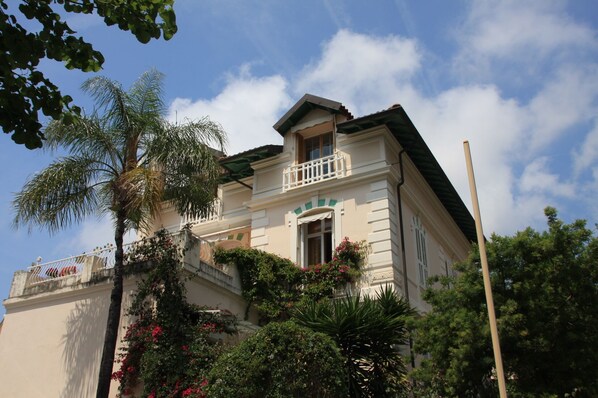 The apartment is in this beautiful Belle Epoque villa.
