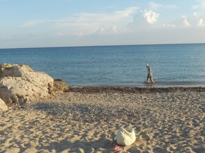 At 1.5 km from the beach