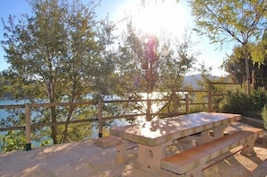There are 2 terraces - this one next to the BBQ