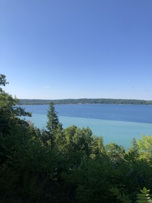 View to the east over lake.