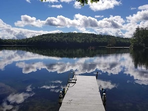 our dock on Sunset Lake