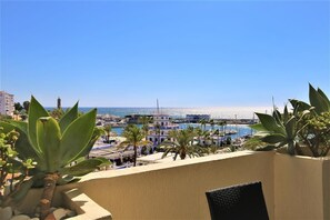 Lovely sea and port views from the terrace