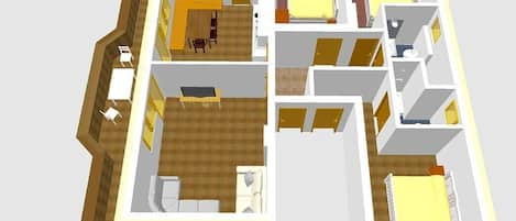 3D-Ansicht Ferienwohnung