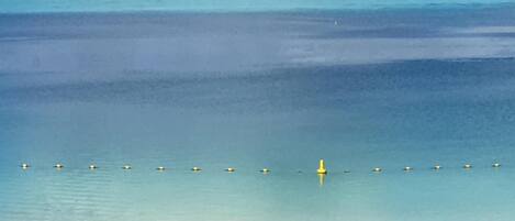 Panoramic view of Blue Bay lagoon from Villa bella  rooftop terrace. 