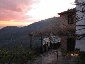 Blick aufs Gebirge