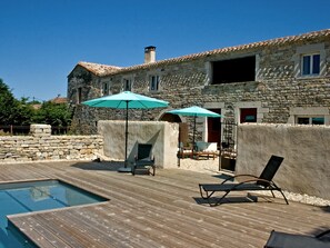 The Main House (left) and Gîte (right)