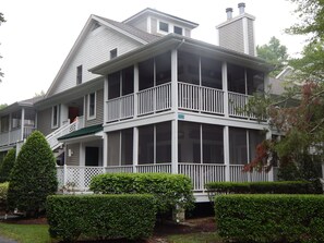 Outside view!  Southwinds Summer Retreat is second floor with wraparound porch!