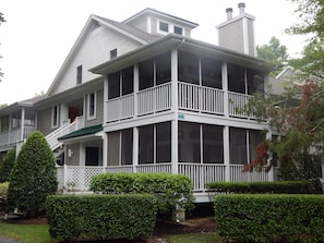 Outside view!  Southwinds Summer Retreat is second floor with wraparound porch!