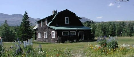 This is a view of the historic lodge that was built in the 1920's.