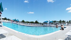 Edgewater Building's Heated Outdoor Pool