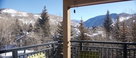 Balcony view. BreakawayWest #353. Vail, Colo. @vaillodging