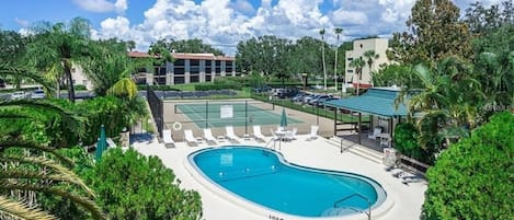 Pool and Tennis Court