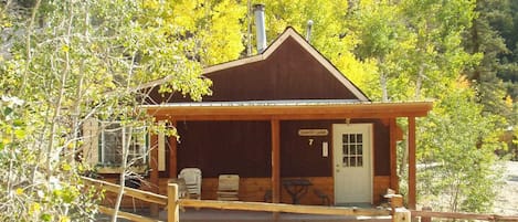 View of the Cabin in the Fall