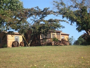 Pond House, overlooks a large, beautiful pond full of fish, frogs & turtles.