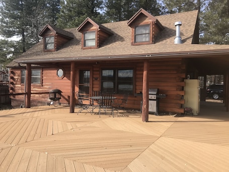Cabin facing Rainbow Lake