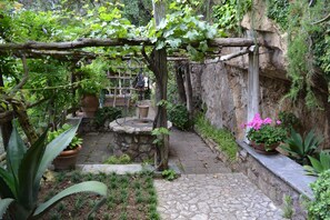 Natural water well, along the entrance path