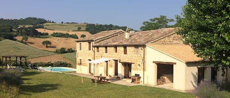 Villa Gelsi and surrounding countryside