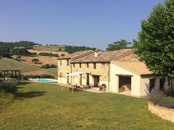 Villa Gelsi and surrounding countryside