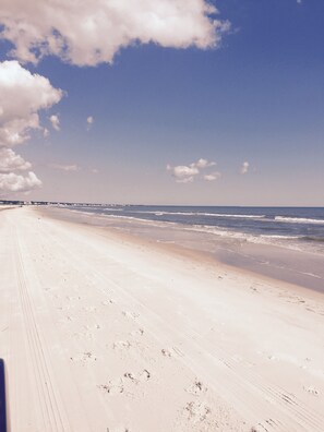 Beach with miles of shoreline for walking